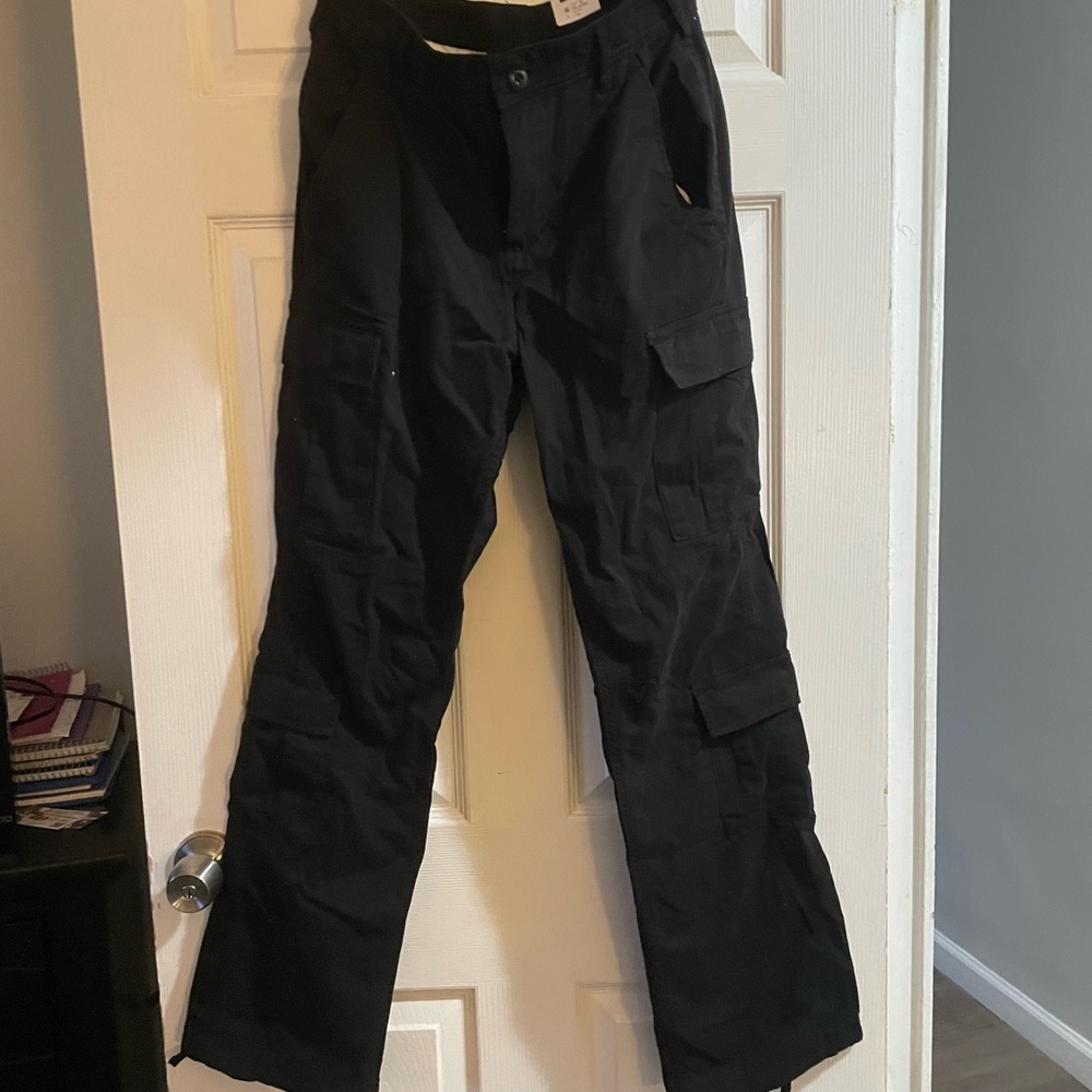 Black cargo pants